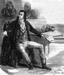 Antoine Quentin Fouquier de Tinville (1746-1795), French lawmaker and revolutionary, public accuser of the Revolutionary Tribunal - Engraving in 