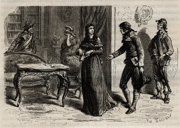 Arrest of Madame Roland on 1 June 1793 in Paris - Arrest of Madame Roland (Manon Roland, nee Jeanne Marie Philippon)