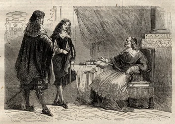 Cardinal Mazarin and Jean-Baptiste Colbert, French statesmen