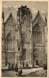 Church of Notre-Dame of Glass - Glass (Ille-et-Vilaine) - engraving in 