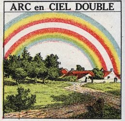 Colours: double rainbow. Anonymous illustration of 1925. Private collection.