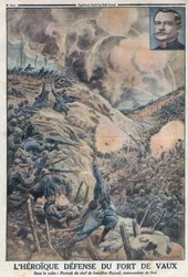 First World War 1914-1918: The Heroic Defense of Fort de Vaux with its Battalion Leader Sylvain Eugene Raynal. In 