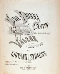 Frontispiece of musical score of 