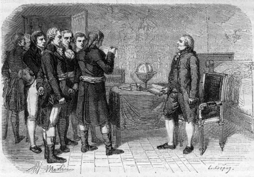 Louis XVI King of France receiving his death sentence, Le Temple