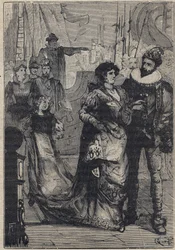 Meeting between Lucrezia Borgia and Alfonso I d