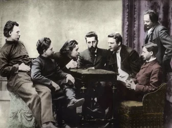 Portraits of Russian Intellectuals of the Literary Group Znanie