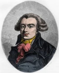 Portrait of Pierre Victorien Vergniaud (1753-1793), French politician Girondin - Engraving from 1863 in 