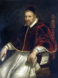 Paul V (1605 - 1621). Anonymous painting. Rome, Museum of Rome