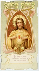 Pious image: Sacred Heart