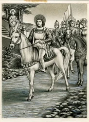 King Saint Louis during the crusade