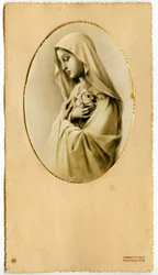 Pious image: The Virgin Mary