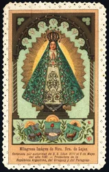 Pious Image: Representation of Our Lady of Lujan, Protector of Argentina, Paraguay and Uruguay