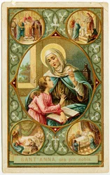 Scenes from the Life of St Anne: The Wedding, the Birth of Mary, the Presentation to the Temple, and the Death