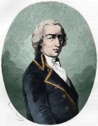 Portrait of Armand Louis de Gontaut Biron, Duke of Lauzun (1758-1793) - Engraving from 1863 in 