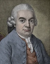 Portrait of Carl Philipp Emanuel Bach, German composer
