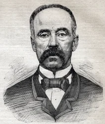 Portrait of Charles Moore (1820-1905), British botanist of Scottish origin. Engraving in “Le Petit Parisien” 1893.