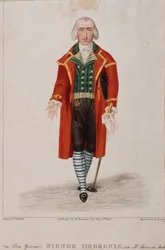 Portrait of Don Geronio, character from The Turk in Italy, opera by Gioachino Rossini