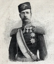 Portrait of George I King of Greece. In Le Petit Parisien