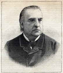 Portrait of Jean Martin Charcot (1825-1893), clinician and neurologist. Engraving in 