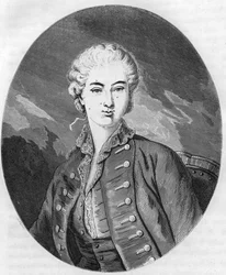 Portrait of Jeanne Becu, Countess du Barry, last mistress of Louis XV - Engraving from 1863 in Le Livre Rouge - Histoire De L