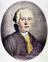 Portrait of Johan Adolf Hasse (1699-1783) Baroque composer (engraving) - private collection
