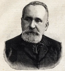 Portrait of Pierre Puvis de Chavannes, French painter, at that time president of the Societe Nationale des Beaux Arts. In Le Petit Parisien