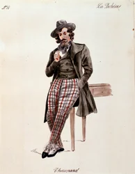Portrait of Schaunard from La boheme by Puccini