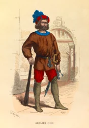 Portrait of a jailer in Paris in 1490