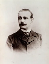 Portrait of English Composer Charles Bordes (b/w photo, c.1900)