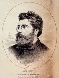 Portrait of English Composer Georges Bizet