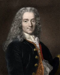 Portrait of the French writer and philosopher Francois-Marie Arouet dit Voltaire (1694-1778)