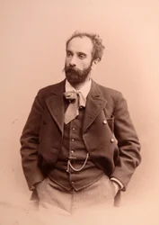 Portrait of the artist Isaac Ilitch Levitan (1861-1900). Albumin Photo