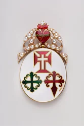 Portugal - Grand Cross Ribbon of the Three Orders: Grand Cross Badge of the Three Orders Probably Belonged to Mary II of Braganza