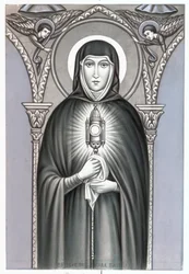 Representation of Saint Claire of Assisi