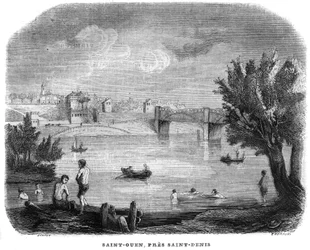 Saint Ouen near Saint-Denis in 1858.