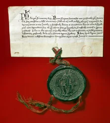 Seal of majesty King Philip IV of France, known as Philip the Bel