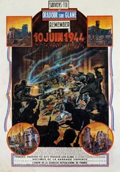 Second World War: poster commemorating the massacre of Oradour-sur-Glane on 10/06/1944 - Paris, Museum of the Two World Wars