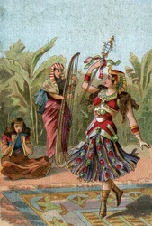 Theatre in the Ages: Egyptian Dances. The mime dance was in honor among the Egyptians.