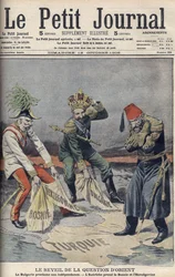 The Resurgence of the matter of Oriental countries and the Balkans, cover illustration from 