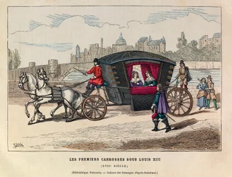 The First Carriages Under the Reign of King Louis XIII in the 17th Century
