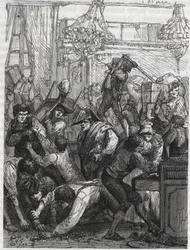 Theft of the furniture guard (present Hotel de la Marine, Place de la Concorde) - Theft in the week from 11 to 17 September 1792 by a band commissioned by Paul Miette, from a part of the Diamonds, at the hotel du Garde-Meuble de la Couronne, Paris