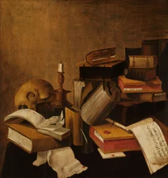 Vanitas Still Life with Books