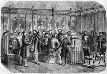 Visit of Sophie of Württemberg (1818-1879), Queen of Holland, to Paris
