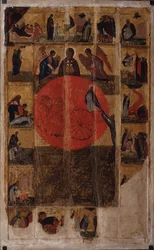 The Prophet Elijah with Scenes from His Life, End of 14th century