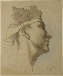 Head of Alcibiades. Study for "Plato