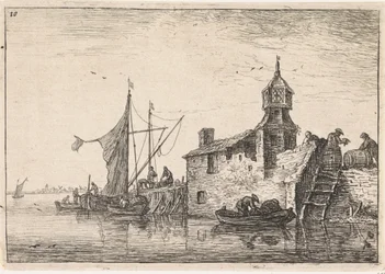 Landing Place near a Building with a Tower