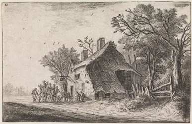 The Arrival of the Travellers at the Inn (No. 2 from a Series of 12 Prints)
