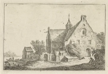 Village Church by the Water Landscapes with Buildings (series title)