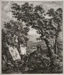 Six Large Upright Landscapes with Scenes from the Old Testament: Tobias and the Angel