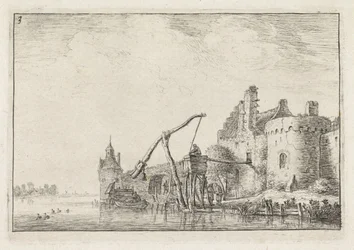 City Wall Seen from the Water (Landscapes with Buildings)